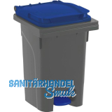 M�lltonne 60 Liter Kunststoff grau/blau Urban Pro
