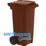 M�lltonne 120 Liter Kunststoff braun Urban