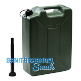 Kanister Kunststoff Armeemodell gr�n Inhalt 20 Liter