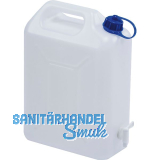 Kanister Kunststoff wei� Inhalt 10 Liter