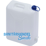 Kanister Kunststoff wei� Inhalt 20 Liter