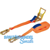 Zurrgurt 2-teillig mit Ratsche und Karabiner 2000 kg 6 m