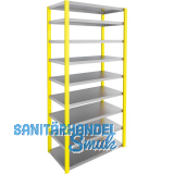 META Steck Grundregal RAL1003 signalgelb 2000x1000x500 mm Fachlast 150 kg