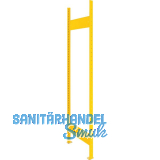 META Rahmen RAL 1003 signalgelb 2000 x 500 mm offen, komplett