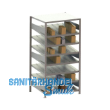 META Schr�gbodenregal H�he 2000 mm Tiefe 800 mm L�nge 1000 mm Grundregal