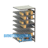 META Schr�gbodenregal H�he 2000 mm Tiefe 800 mm L�nge 1000 mm Anbauregal