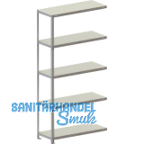 META Schraubregal Anbauset 2000 x 1000 x 400 mm Tragkraft 150 kg