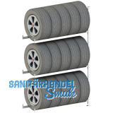 META Reifen Steck-Anbauregal 2000 x 1300 x 400 mm 150 kg