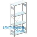 META Steck-Grundregal 2000 x 750 x 400 mm 4 Fachb�den 100 kg