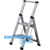 Alu-Klappleiter Step+Store S 2-stufig