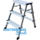 Alu-Montagetrittleiter 2x3-stufig