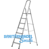 Alu Haushaltsleiter mit Plattform Stufen=7 Arbeitsh�he=3,5 m