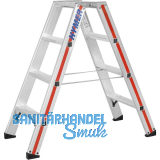 HYMER Alu-Stufen-Stehleiter Type 8024 Stufen=2 x 4 L�nge=1,04 m