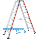 HYMER Alu-Stufen-Stehleiter Type 8024 Stufen=2 x 6 L�nge=1,53 m