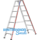 HYMER Alu-Stufen-Stehleiter Type 8024 Stufen=2 x 7 L�nge=1,80 m