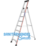 HYMER Alu-Stufen-Stehleiter mit Plattform Type 4026 Stufen 7 L�nge=2,36 m