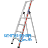 HYMER Alu-Stufen-Stehleiter mit Plattform Type 8026 Stufen 4 L�nge=1,70 m