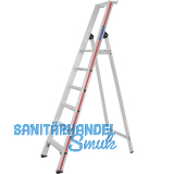 HYMER Alu-Stufen-Stehleiter mit Plattform Type 8026 Stufen 6 L�nge=2,20 m