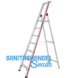 HYMER Alu-Stufen-Stehleiter mit Plattform Type 8026 Stufen 7 L�nge=2,45 m