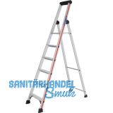 HYMER Alu-Stufen-Stehleiter mit Plattform Type 4026 Stufen 6 L�nge=2,10 m