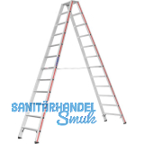 HYMER Alu-Stufen-Stehleiter Type 8024 Stufen=2 x 12 L�nge=3,05 m