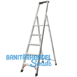ALU-PRO Stufenstehleiter mit Plattform Type 70026 5 Stufen L�nge 1,89 m