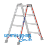 HYMER Alu-Stufen-Stehleiter Type 4024 Stufen=2 x 4 L�nge=1,03 m