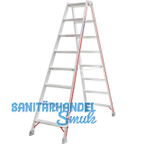 HYMER Alu-Stufen-Stehleiter Type 4024 Stufen=2 x 8 L�nge=2,02 m