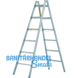 JUST Alu-Doppelstehleiter Type 52 Sprossen=11 L�nge=3,47 m