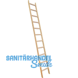 JUST Holz Sprossen-Anlegeleiter Sprossen=9 L�nge=2,8 m