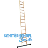 JUST Holz Sprossen-Anlegeleiter Sprossen=13 L�nge=4 m mit Querfu�