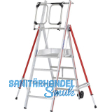 HYMER Alu ProTect Plattformleiter Type 8483 Sprossen=4 H�he 2,10 m