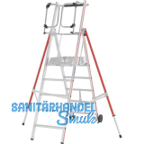 HYMER Alu ProTect Plattformleiter Type 8483 Sprossen=5 H�he 2,35 m