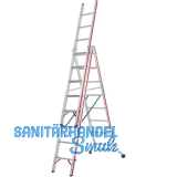 HYMER Alu-Allzweckleiter 3-teilig Type 6047 Sprossen= 3 x 8