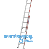 HYMER Alu-Schiebeleiter Type 6046 Sprossen=2x6 L�nge=1,85/2,97 m