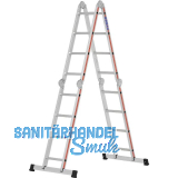 HYMER Alu-Vielzweckleiter Type 4043 Sprossen=4 x 4