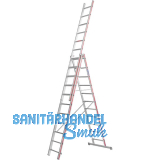 HYMER Alu-Allzweckleiter 3-teilig Type 4047 Sprossen=3 x 11