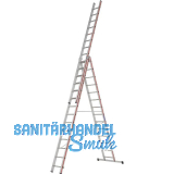 HYMER Alu-Allzweckleiter 3-teilig Type 4047 Sprossen=3 x 14