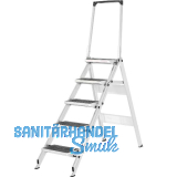 HYMER Alu-Sicherheitstreppe mit B�gel Type 6061 Stufen=5 H�he=0,90 m