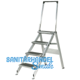 HYMER Alu-Sicherheitstreppe mit B�gel Type 6061 Stufen=4 H�he=0,90 m