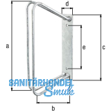 Einzel-Fahrradhalter 90 Grad Radbreite 20 - 42 mm