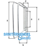 Einzel-Fahrradhalter 45 Grad Radbreite 25 - 53 mm