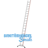 HYMER Alu-Anlegeleiter Type 6011 Sprossen=18 L�nge=5,24 m