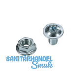 META Linsenflanschkopfschrauben und Bandmuttern je 12 St�ck M6 x 12