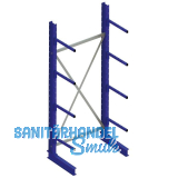 META Kragarm-Grundregal einseitig H�he 2000 mm Tiefe 500 mm Last 175/1450 kg