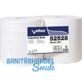 Putzpapier-Rolle wei� Zellstoff 2-lagig Packungsinhalt 2 Rollen