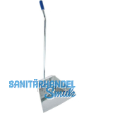 MASTA Metall-Kehrschaufel mit langem Stiel