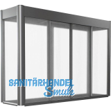 BIOHORT Gew�chshausaufsatz Florentina 2 x 0,5 quarzgrau