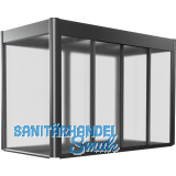 BIOHORT Gew�chshausaufsatz Florentina Maxi 2 x 1 dunkelgrau