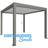 BIOHORT Pergola Gr. 3 x 3,5 quarzgrau/wei�